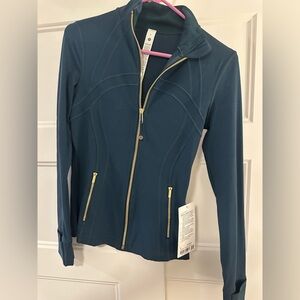 Lulu Lemon Teal Zip-Up Jacket. New with tags